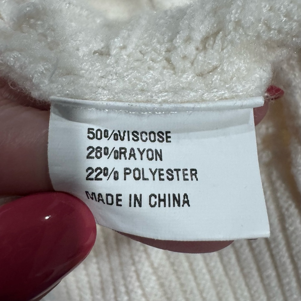 Cream Open-Front Cardigan - Picture 6 of 8